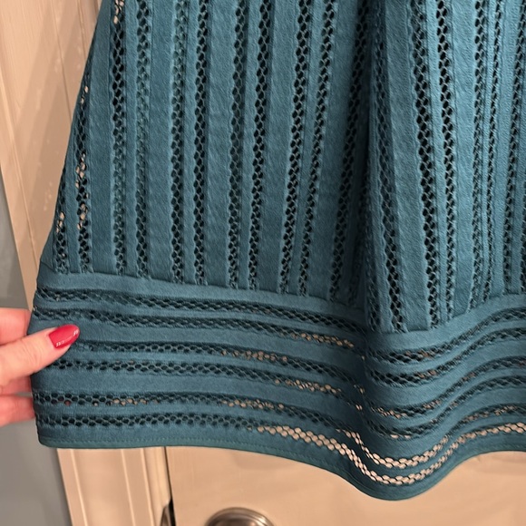 J.Crew Eyelet Stripped aline Dress - Picture 2 of 4